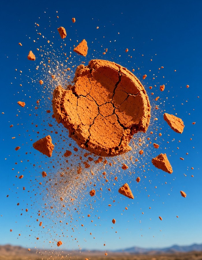 Clay target breaking